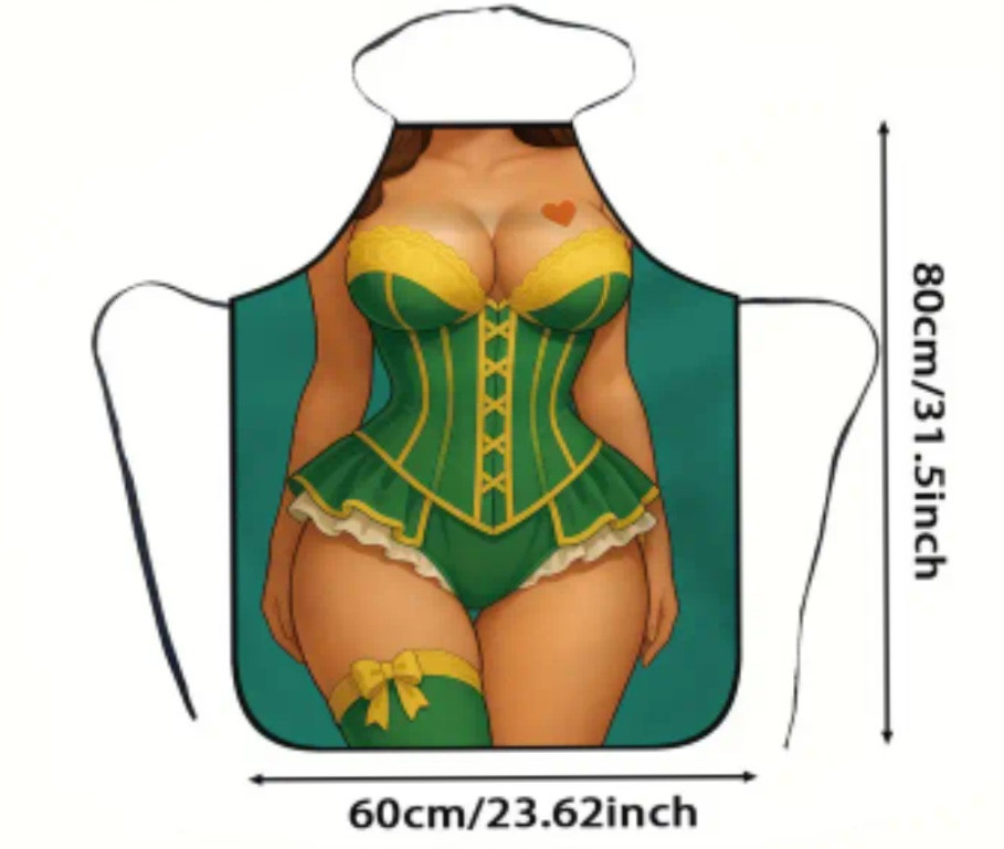 Фартух з дівчиною в білизні 80 на 60 см різнобарвний Київ - фото 3