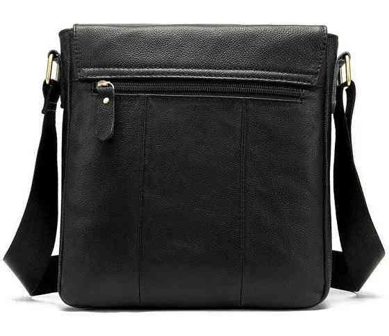 Сумка на плече зі шкіри Vintage 20021 Чорна Київ