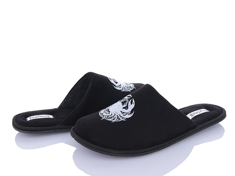 Хатні капці чоловічі чорний знак зодіаку подарунок Чоловічі закритий носок Рак 2106-2207 Всі знаки Одеса - фото 4