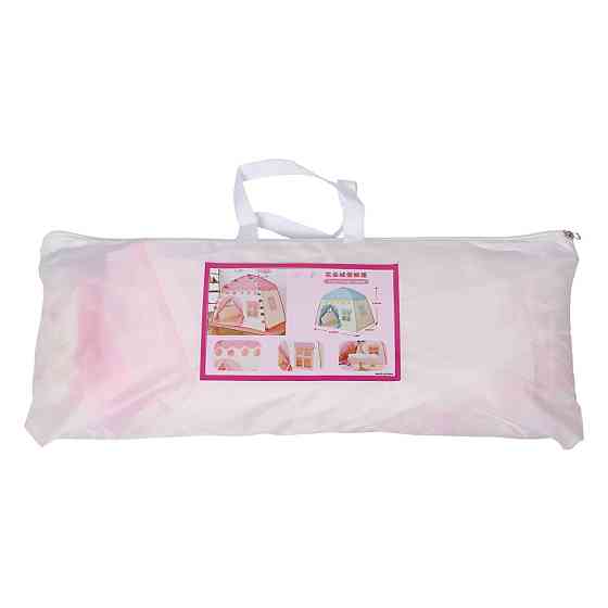 Дитячий ігровий намет будиночок для дівчаток 125×100×120 см намет будиночок для дітей Рожевий HP-S-1NDP Коломыя