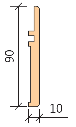 Комплект дверної коробки UNIVERSAL UNO 44/44-2,5 смуги + К-кт наявника Uno R2-2,5 смуги Київ - фото 3