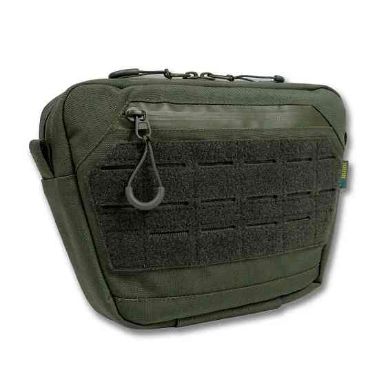 Сумка-напашник M Kiborg GU Cordura Khaki. Сумка напашник олива, хаки с велкро панелью Киев