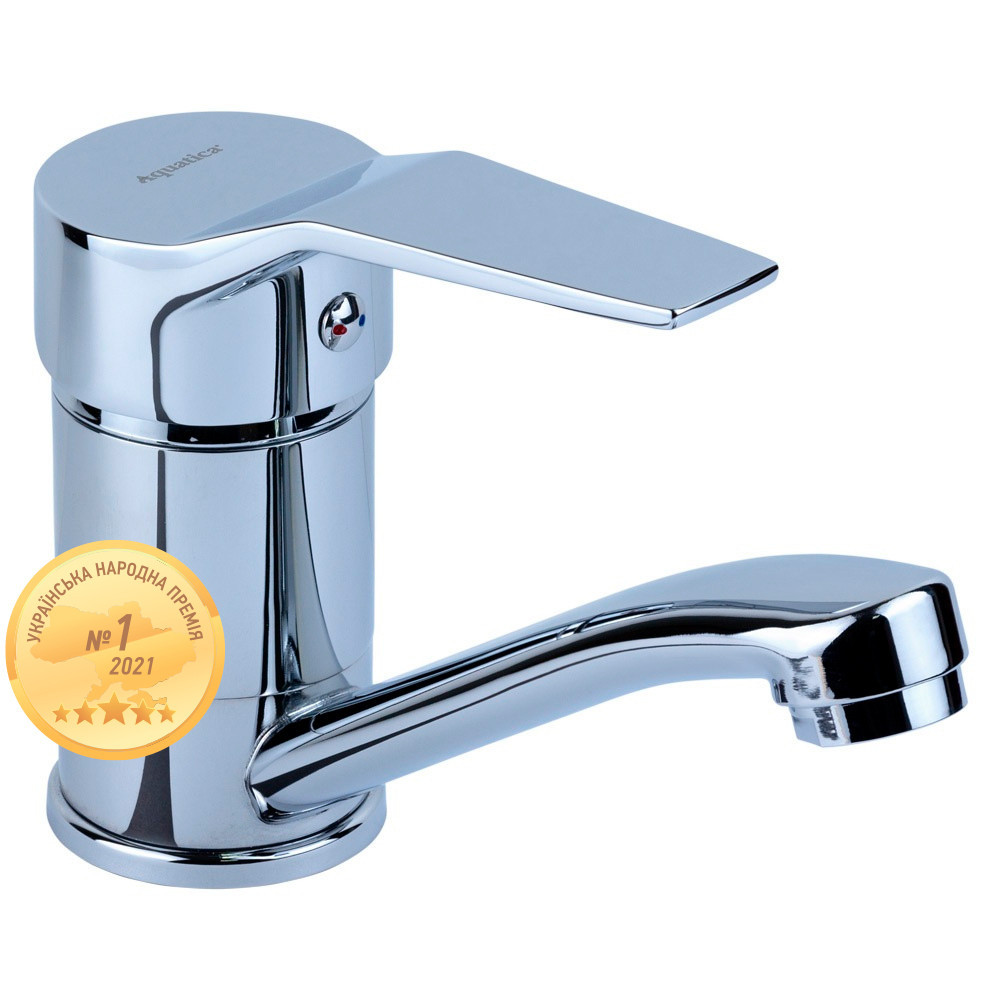 Смеситель MJ Ø40 для кухни гусак прямой 150мм на гайке AQUATICA MJ-1B135C (9744100) Киев - изображение 1