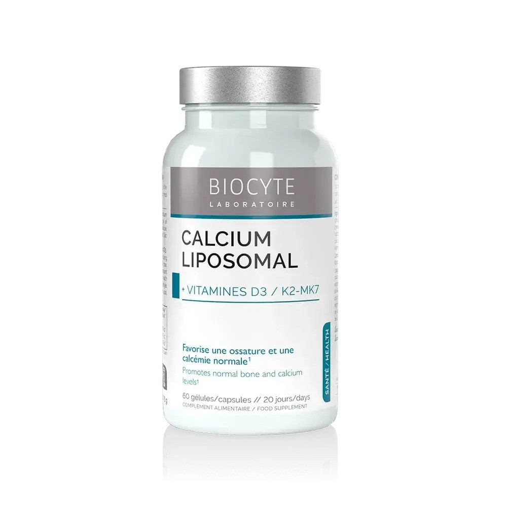 Biocyte Комплекс кальцію, вітамінів D та K, Calcium Liposomal D3 K2, 60 капсул Дніпро - фото 1