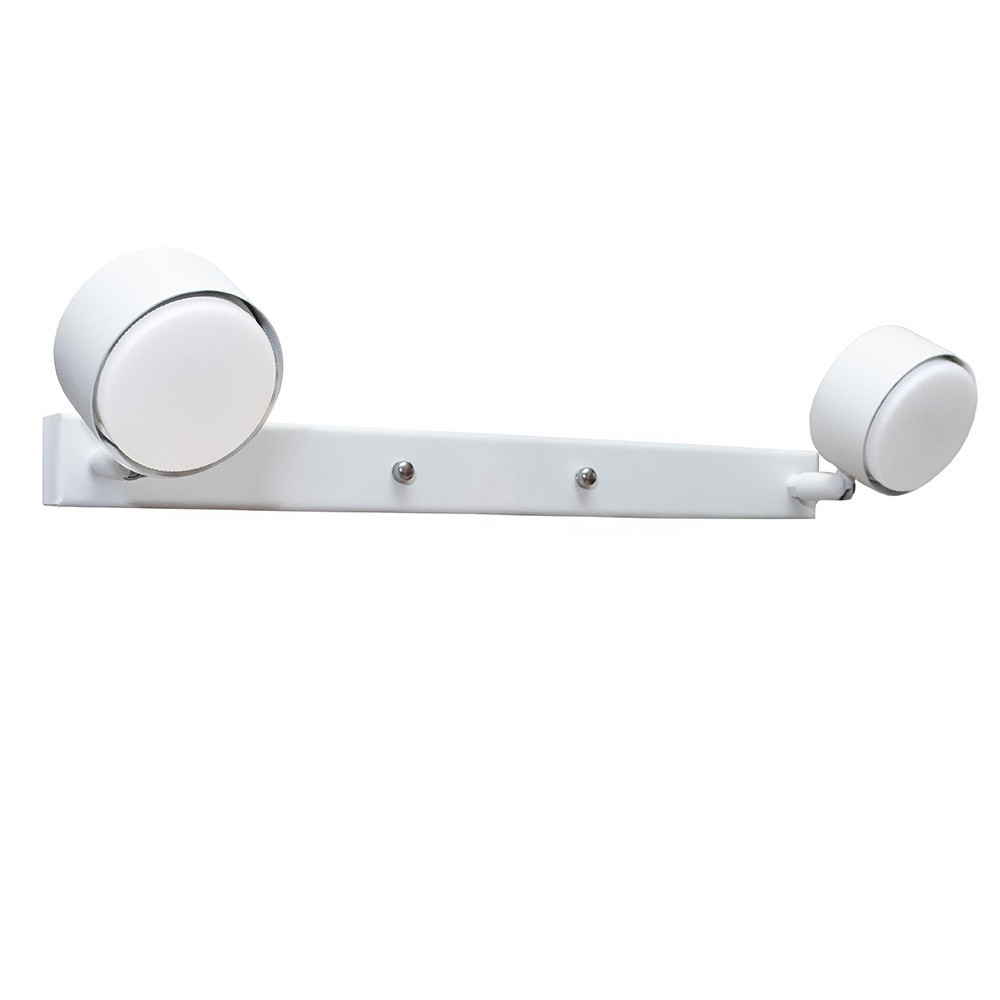 Настенный светильник MSK Electric Copter подсветка зеркал на два плафона GX53 NL 80400-2 WH белый Одесса - изображение 1