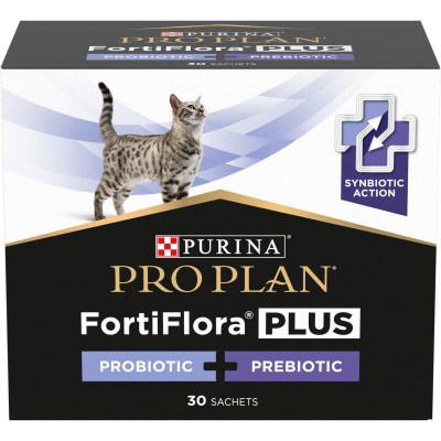 Пробіотична добавка для тварин Purina Pro Plan FortiFlora Plus Для котів і кошенят для підтримки нормальної мікрофлори кишківника 30 x 1.5 г (84452905 Вінниця - фото 1