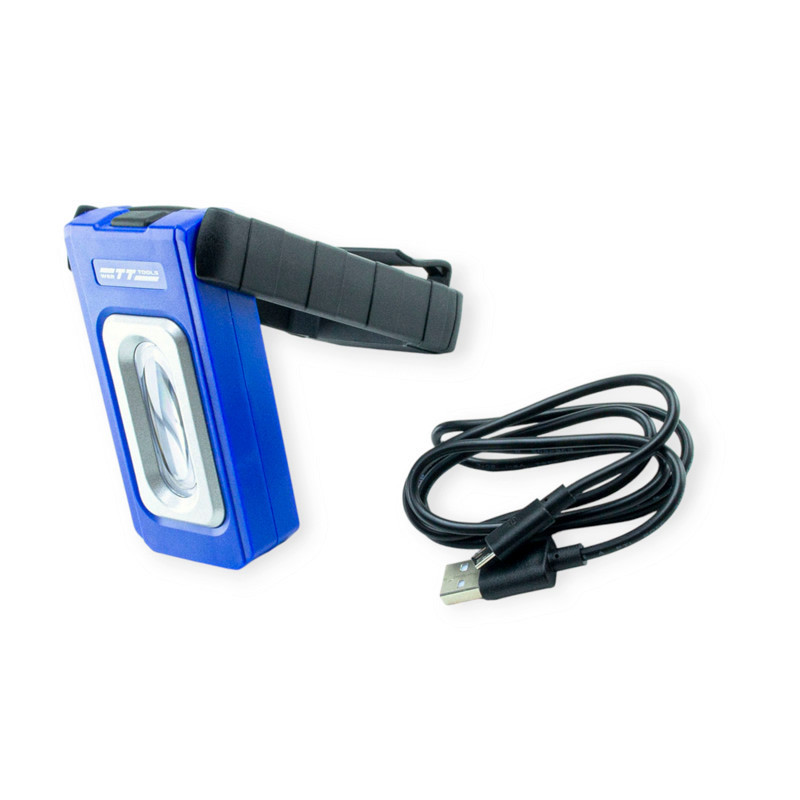 Ліхтар інспекційний 5w cob акб 1500 мач, usb, магніт, 2 режими, на підставці з регулюванням Wer Tools Мукачево - фото 2