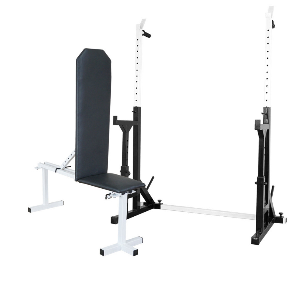 Скамья регулируемая для жима 30 на 30 мм + Стойки со страховкой 40 на 40 мм с брусьями и штырями под блины Киев - изображение 1