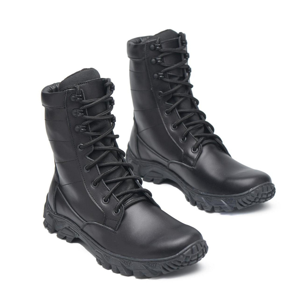 Тактичні берці чорного кольору, шкіряні, прошиті 43 (28,5), Чорний Харків - фото 5