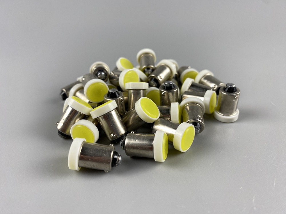Лампа LED габаритних вогнів і панелі приладів 12V COB chip цоколь BA9S, лампа для внутрішнього освітлення авто Мукачево - фото 1