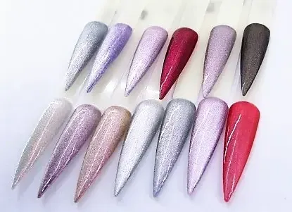 Гель лак кошачий глаз хрустальная кошка №9 Saga Cat Shine Silver 8ml Киев