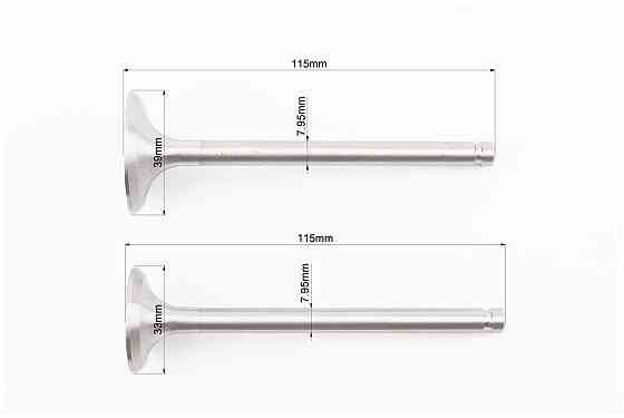 Клапан впускний (h-115; D-39; d-7,95), випускний (h-115; D-33; d-7,95) + клапанний механізм к-кт R185N/R190N/R192N Киев