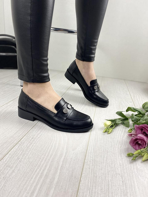 Vikttorio Туфлі жіночі VIKTTORIO ЖАЗИНА чорні (весна-осінь, шкіра натуральна) (2699) 36р. Коломия - фото 4