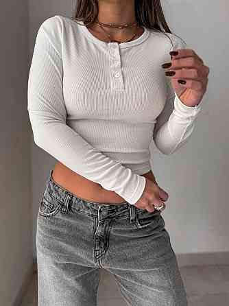 Женский базовый гольф с пуговицами рубчик мустанг Одесса