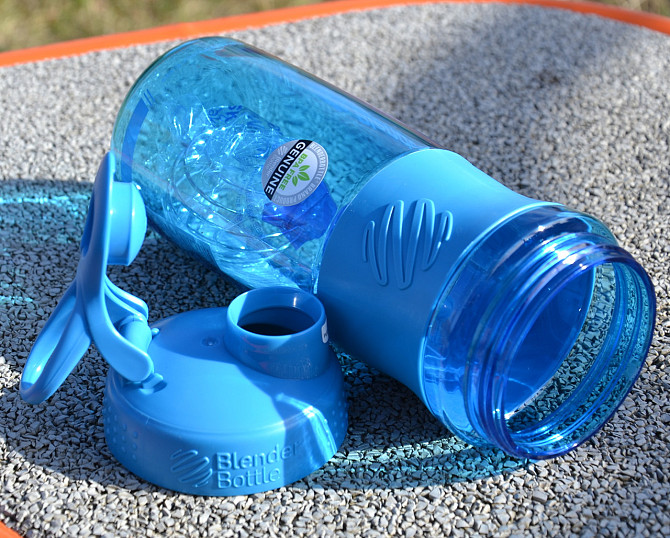 Шейкер спортивний (пляшка) BlenderBottle SportMixer Flip 28oz/820ml Cyan Каменское - изображение 8