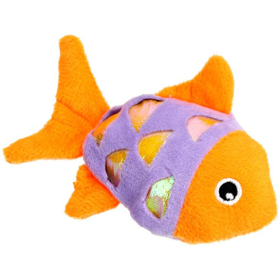 Іграшка для котів Hippie Pet Рибка помаранчева 11.5 см (HIPCT21035O) Вінниця - фото 1