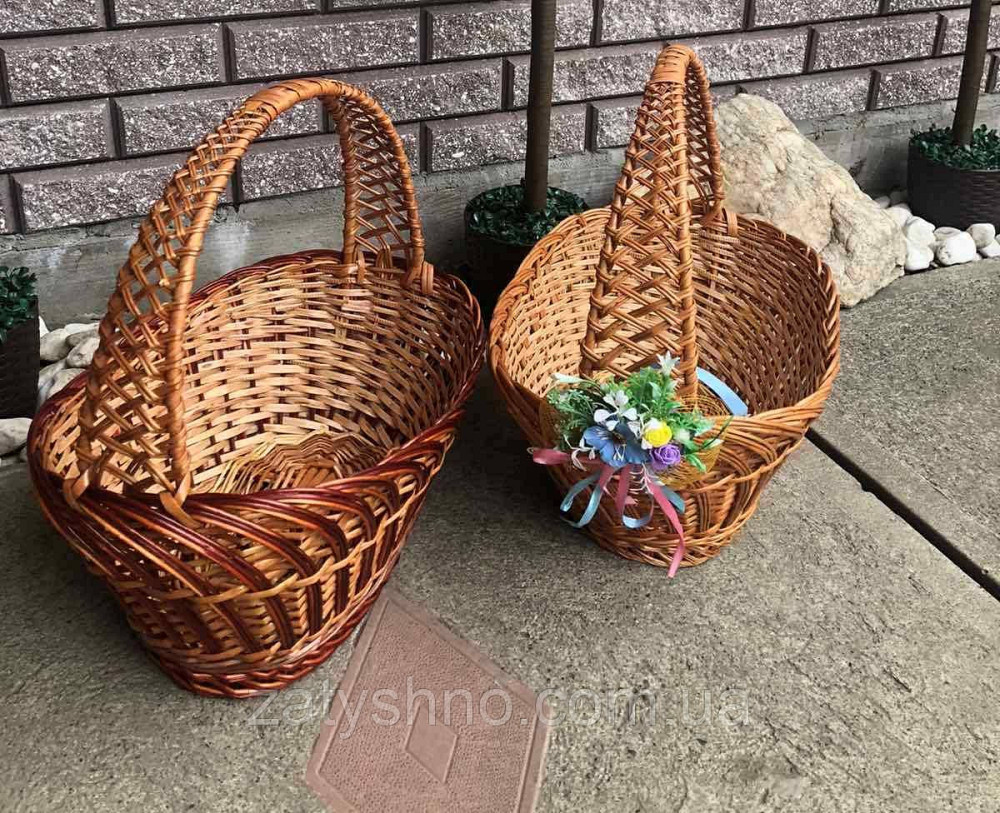 Корзина пасхальная из лозы плетеная (1 шт) Киев - изображение 5