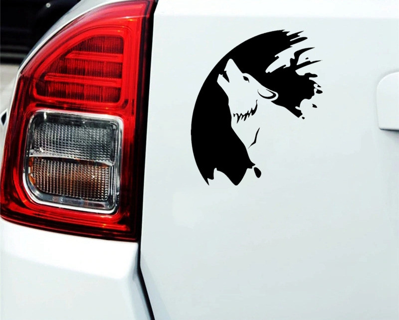 Наклейка Волк на авто Черная Киев - изображение 8