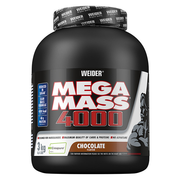 Гейнер Weider Mega Mass 4000 3,0 kg (Chocolate) Луцьк - фото 1