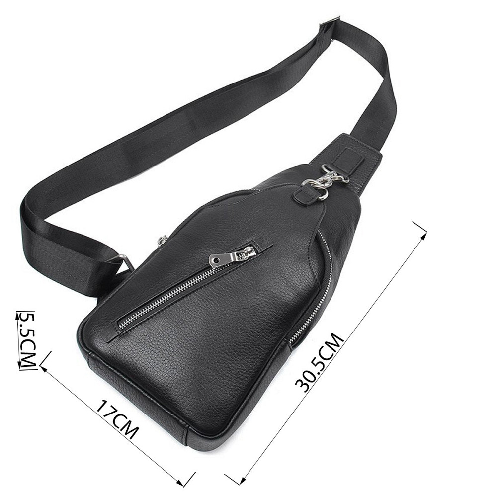 Сумка чоловіча флотар через плече Чорна (Vintage) Київ - фото 7