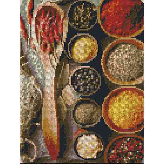 Алмазна мозаїка без підрамника "Прянощі" ZAV3040-11, 30х40 см Вінниця