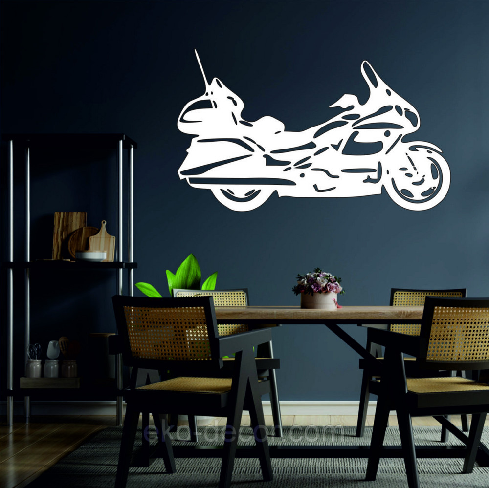 Декоративное настенное Панно «Байк» Декор на стену 50*39 см, Белый Киев - изображение 1