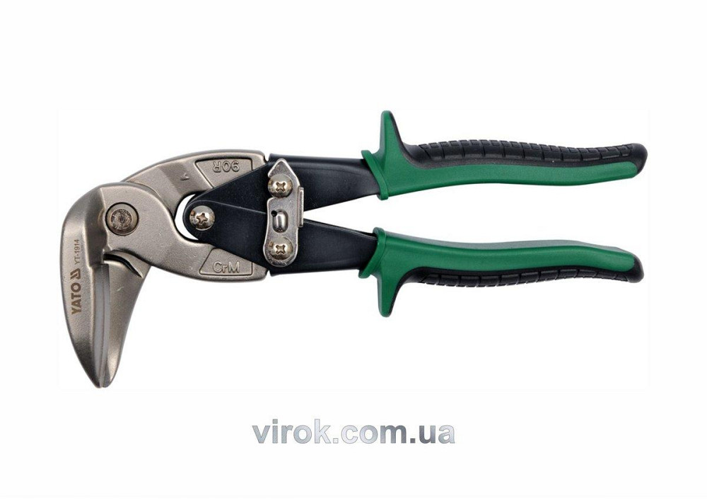 Ножиці по металу YATO : L= 225 мм, праві вигнуті, Cr-Mo [6/36] Одесса - изображение 1