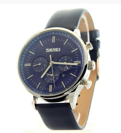 Чоловічий годинник Skmei 9117 Gold Brown класичні Вінниця - фото 6