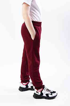 Брюки спортивные детские и подростковые, бордовые, топ Крохатушка одяг Киев