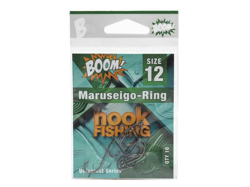 Крючок для мирной рыбы Maruseigo-Ring No12 (10 шт/уп) (BN) ТМ BOOM Киев - изображение 1