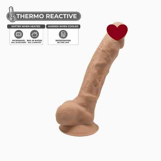Фаллоимитатор SilexD Johnny Caramel (MODEL 1 size 7in), двухслойный, силикон+Silexpan, диаметр 3,8см Sex Aura Киев