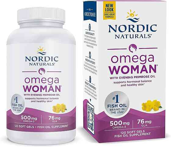Омега-3 для женщин и вечерняя примула  Nordic Naturals Omega With Evening Primrose 830 мг 120 капс лимон Киев