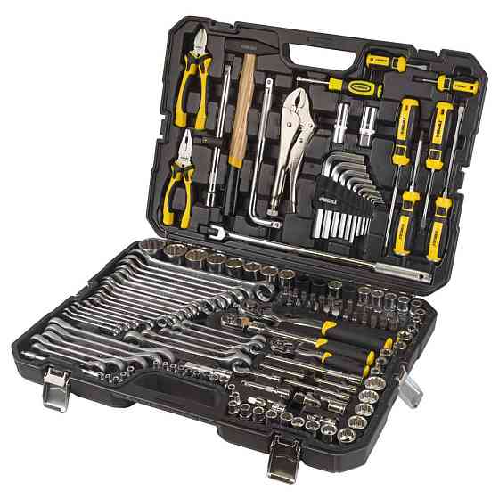 Sigma Набор насадок торцевых и биты, ключей, инструментов ¼" ⅜" ½" 148шт CrV SIGMA (6003801) Коломия