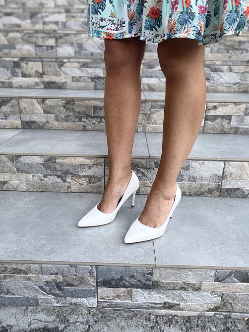 Туфлі жіночі TRASTA білі еко-шкіра каблук 9 см 38р.-25 см 39р.-25.5 см ( -26 3957) Коломыя - изображение 2