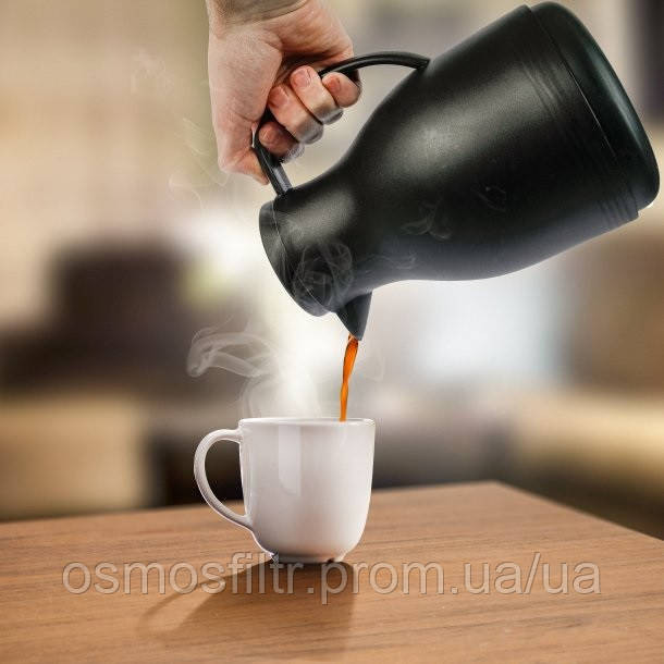 Термос Axentia 1 л з кнопкой чёрный (135290) Киев - изображение 2