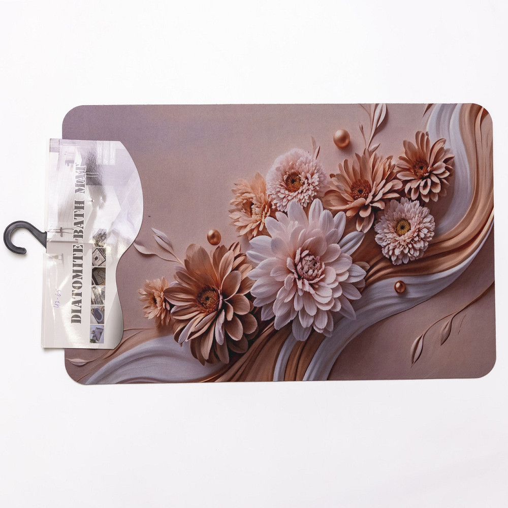 Антиковзний 3D килимок з м'якого діатоміту 38×58(см) вологопоглинаючий HP-42-65 Коломыя - изображение 4