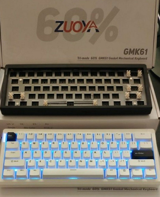 60% Беспроводная механическая аккумуляторная игровая основа GMK61, GMK67 Киев - изображение 7