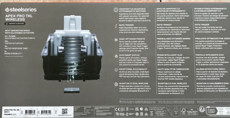 SteelSeries Apex Pro TKL Wireless Gen 3. Київ - фото 1