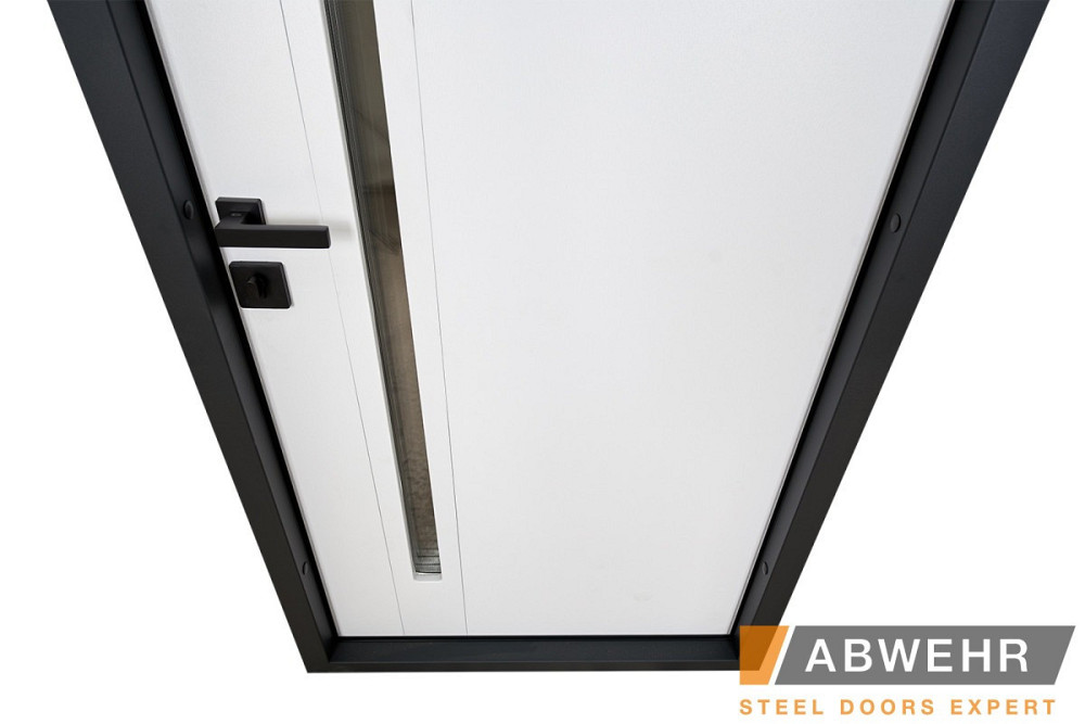 Двері вуличні, модель 506 Nordi Glass RAL 7021Т зі склопакетом 860 Київ - фото 3