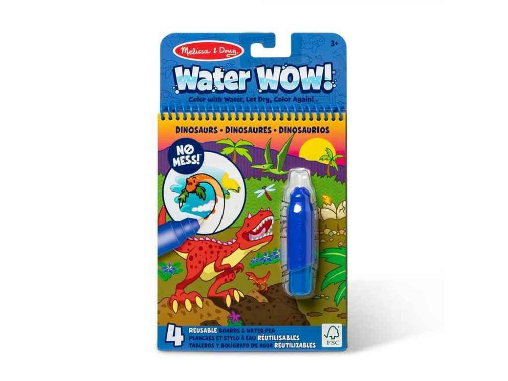 Раскраска водная Melissa Doug с ручкой «Динозавры» Water WOW SM93204/6075166 ТМ SPIN MASTER Киев - изображение 1