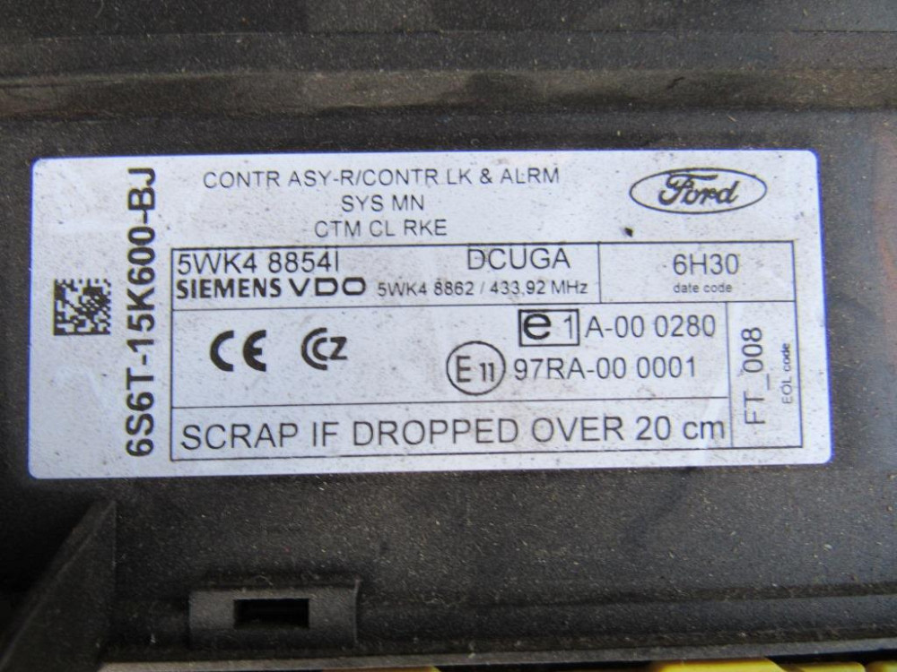 Блок комфорта Ford Fusion 2002-2012 (6S6T-15K600-BJ) Ковель - изображение 4