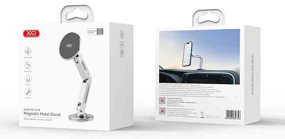 Автотримач XO C148 Universal Magnetic metal 360° rotating Holder Silver (7109739) Киев