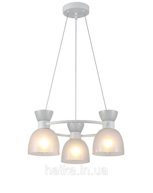 Люстра G 07438/3 матова біла Київ - фото 1