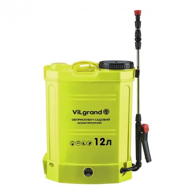 Обприскувач для зрошення саду ViLgrand SGA-12RP 12 л, Обприскувач з акумулятором для поливу LE-54 Львів - фото 9
