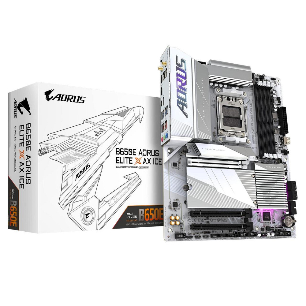 Материнська плата Gigabyte B650E Aorus Elite X AX Ice Socket AM5 ( ATX ) Харків - фото 1