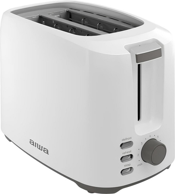Тостер AIWA ABT-700 ASATAN 750Вт/ 2 відділення/мех. управління/розморожування/підігрів булочок/білий Винница - изображение 1