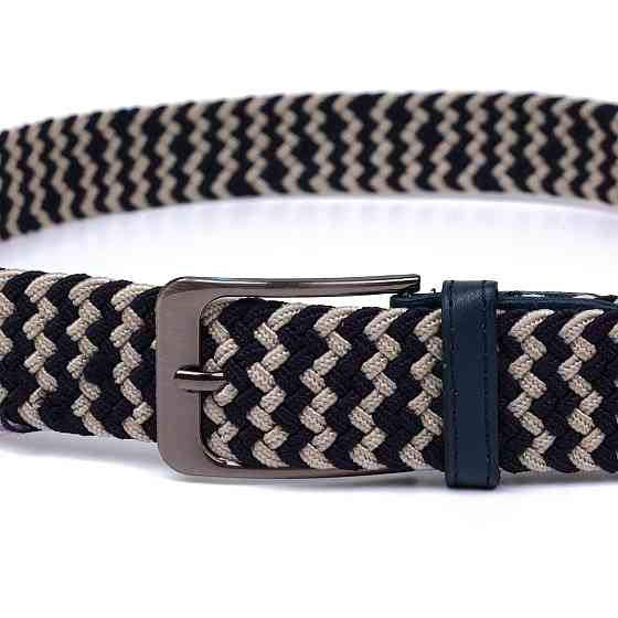 Текстильный ремень Vintage 20812 Синий Киев