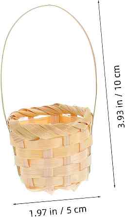 Декоративні плетені міні-кошики для Великодніх яєць та смаколиків 8 шт Луцьк