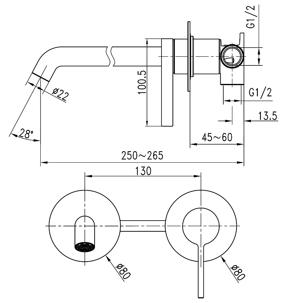 Змішувач для умивальника TOPAZ MODERNO TMD-33235-H78A Тернопіль - фото 7