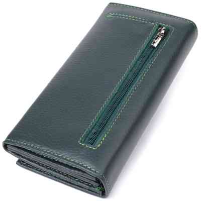 Кошелек ST Leather Из натуральной кожи Зеленый (23086) Винница